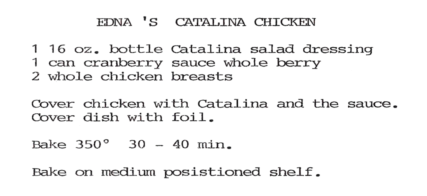 Ednas Catalina Chicken Image